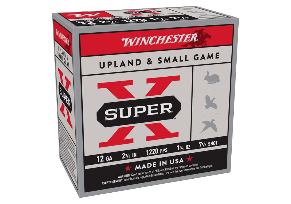 Winchester 12 Gauge 2.75 inch 1.25 oz 7.5 Shot Super X 25/Box