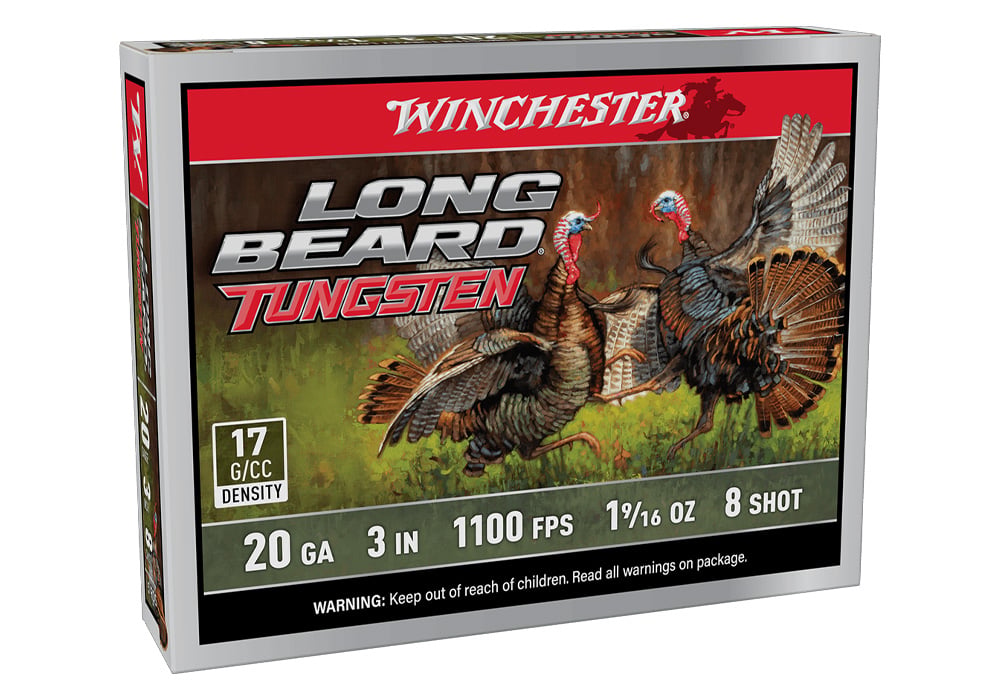 Winchester 20 Gauge 3 inch 1 9/16 oz 8 Shot Long Beard Tungsten 5/Box