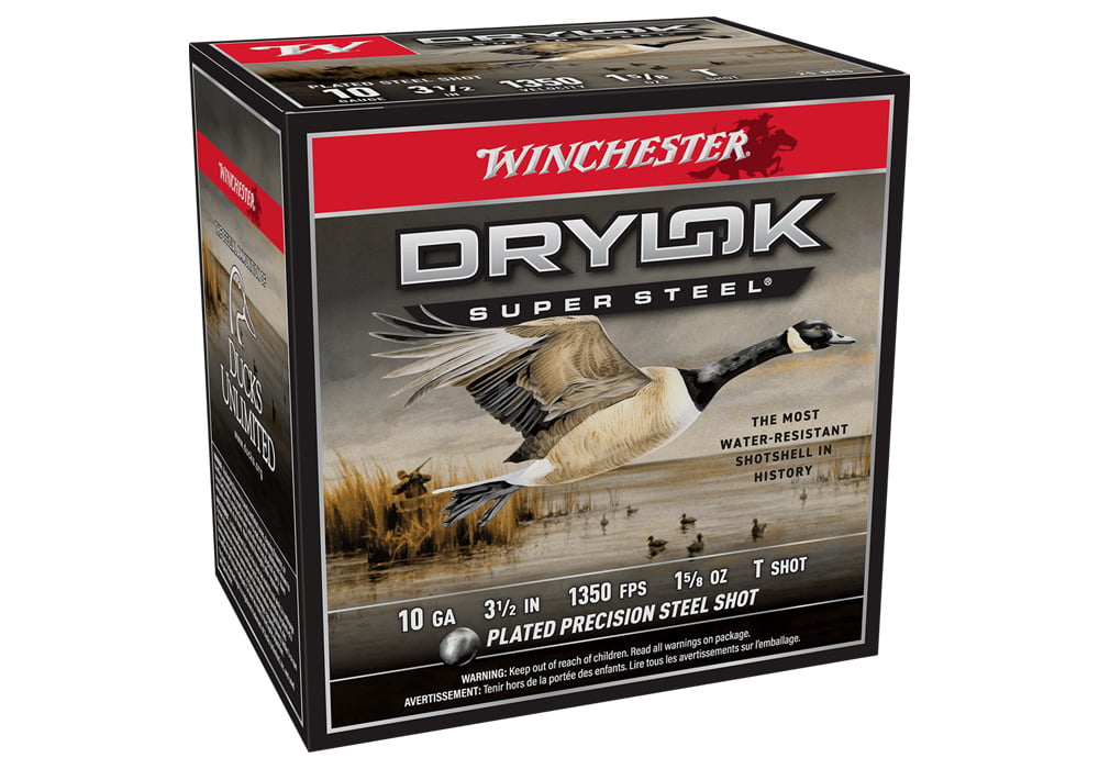 Winchester 10 Gauge 3.5 inch 1 5/8 oz T Shot Drylok Super Steel 25/Box