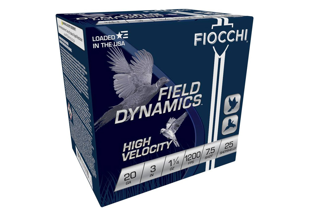 Fiocchi 20 Gauge 3 in 1 1/4 oz 7.5 Shot Field Dynamics 25/Box