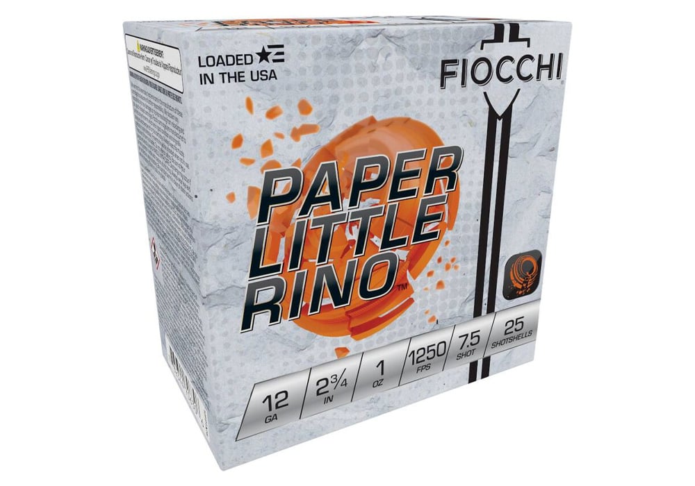 Fiocchi 12 Gauge 2-3/4 in 1 oz 7.5 Shot Paper Little Rino 25/Box