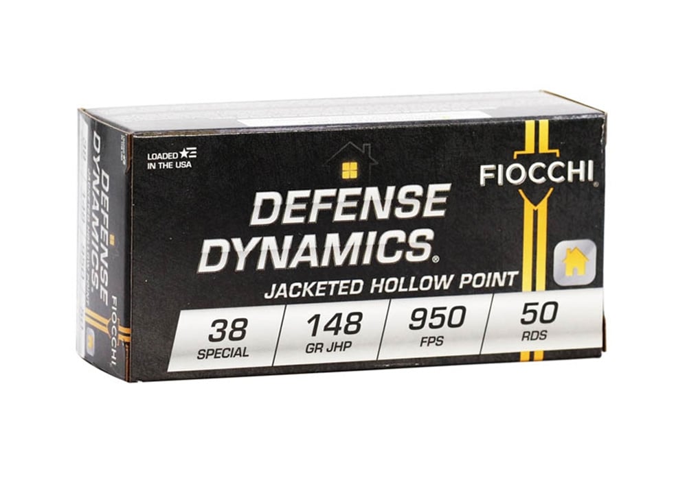 Fiocchi 38 Special 148gr Defense Dynamics JHP 50/Box
