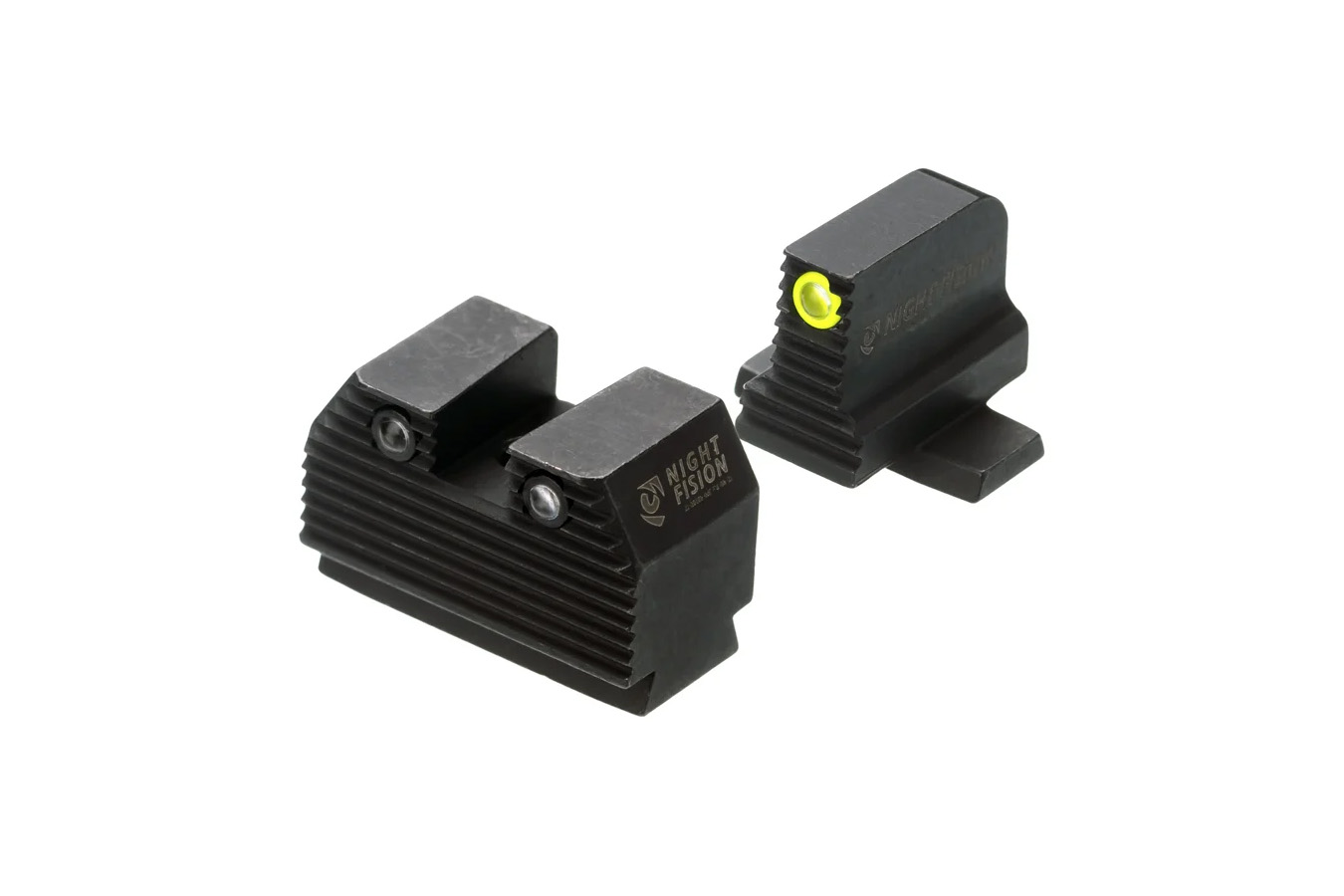 Night Fision P365 Optics Ready Stealth Tritium Night Sight Set Yellow Front / Black Rear