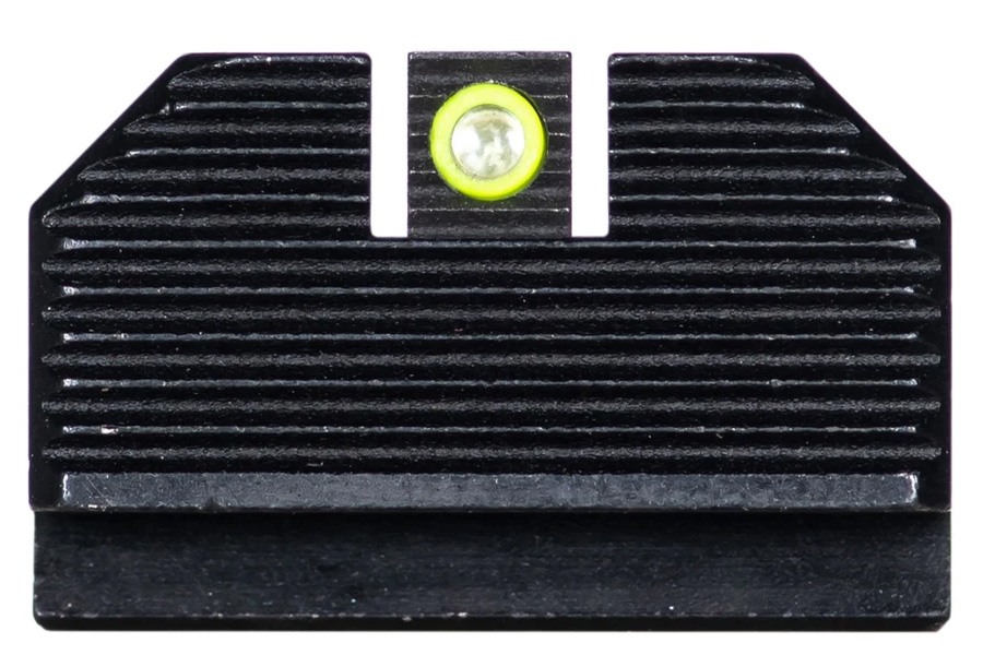 Night Fision Walther PDP/PPQ Optics Ready Stealth Tritium Night Sight Set Yellow Front Ring Black Rear
