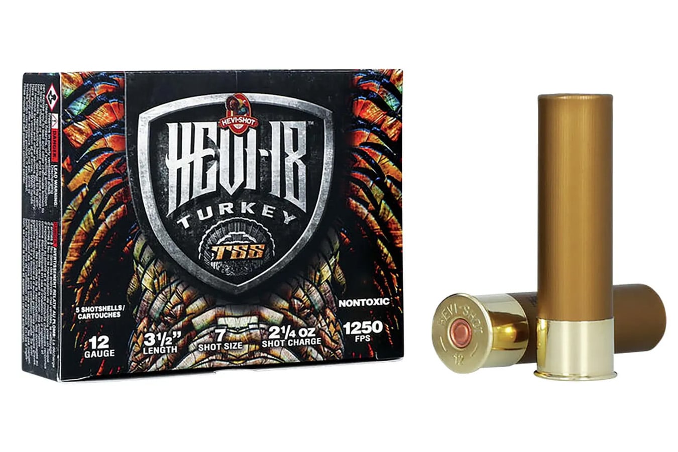 Hevi Shot 12 Gauge 3-1/2 Inch, 2 1/4 oz 7 Shot Hevi-18 TSS Turkey 5/Box