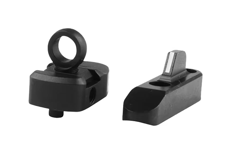 Xs Sight Systems Ghost Ring Sight Set for Marlin/Ruger 336, 1894 & 30AS Rifles with White Stripe Front Sight, Black