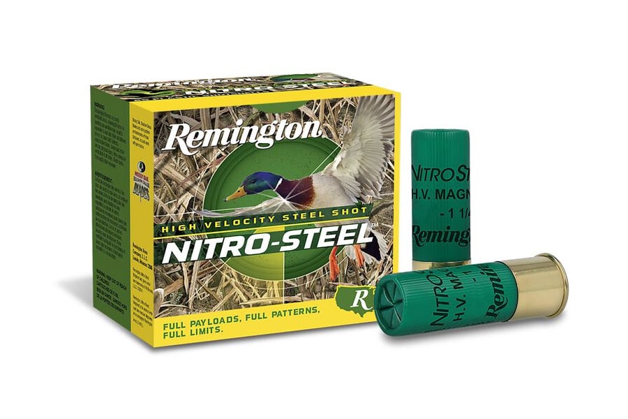 Remington 12 Gauge 2-3/4 Inch 1-1/4 oz 4 Shot Nitro-Steel 25/Box