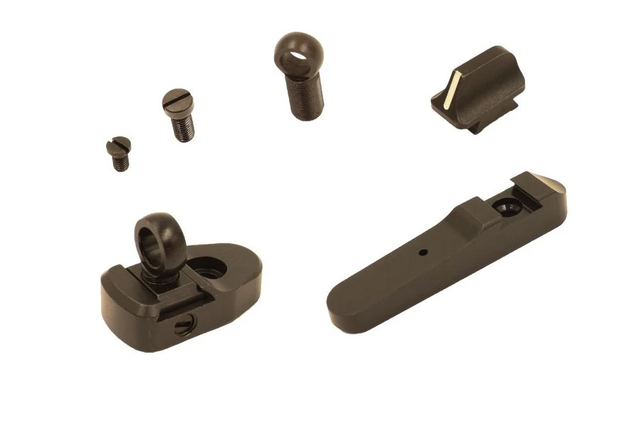 Xs Sight Systems Henry .45-70 Ghost Ring Sight Set with White Stripe Front Sight for Screw-On Front Sight Rifles