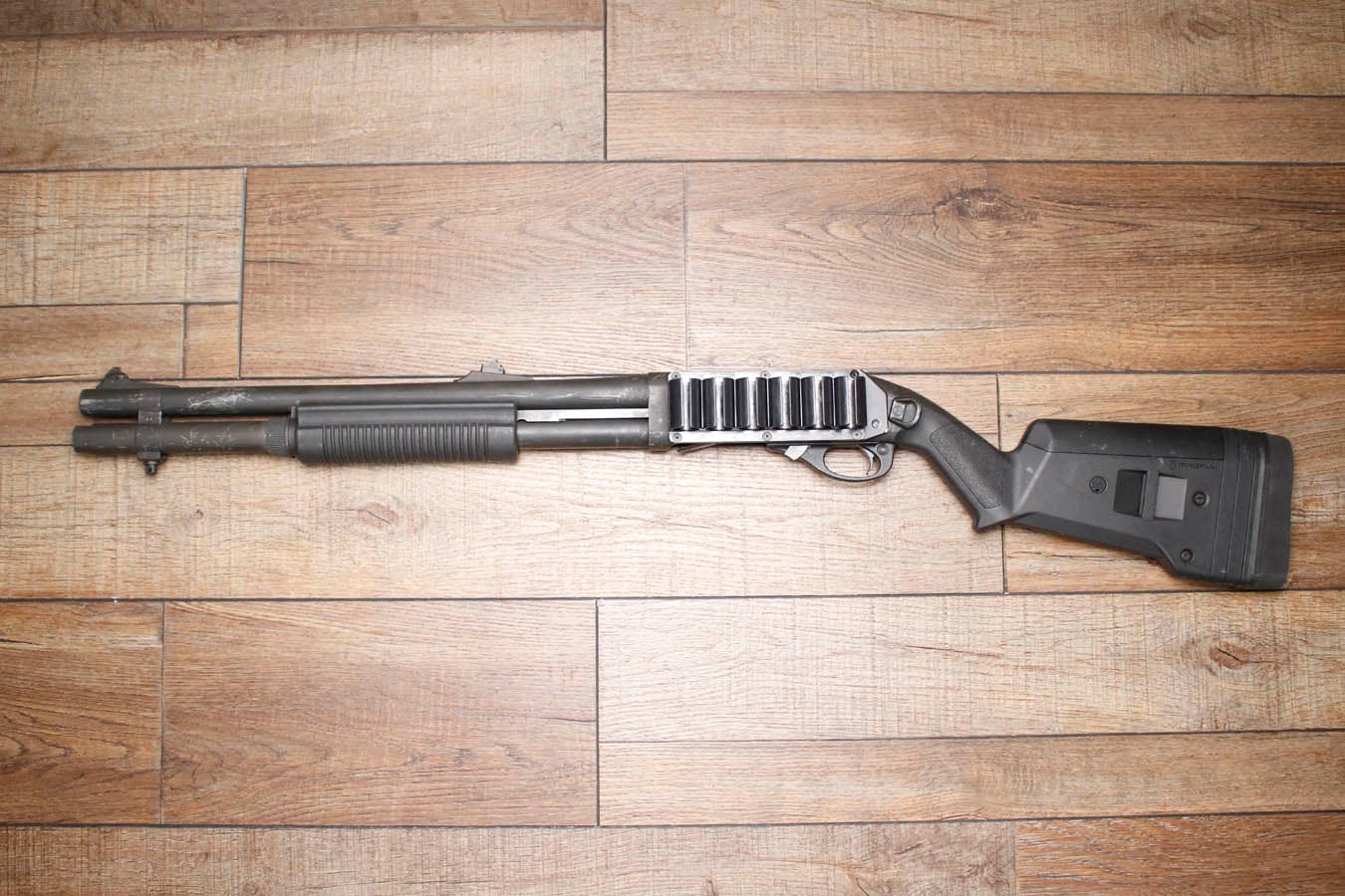 Remington 870 Police Magnum 12GA Police Trade-In Shotgun with Magpul Stock and Extended Mag Tube