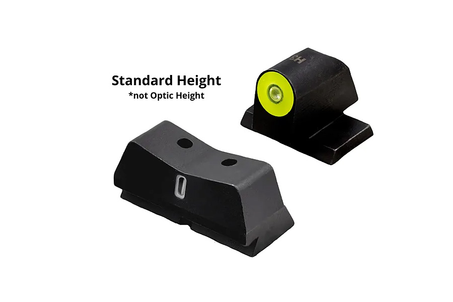 Xs Sight Systems DXT2 Big Dot Tritium Night Sight Set for S&W M&P 2.0 Optics Ready Pistols, Orange Front