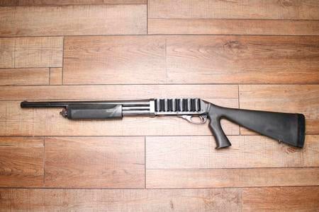870 POLICE MAGNUM (TEXTURED FOREGRIP) (PISTOL GRIP) (SATIN FINISH) 12GA USED