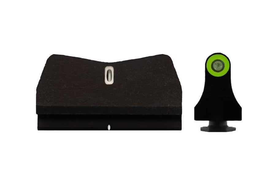 Xs Sight Systems DXT2 Suppressor Height Night Sight Set for Glock Standard Dot Green Tritium Front and Rear