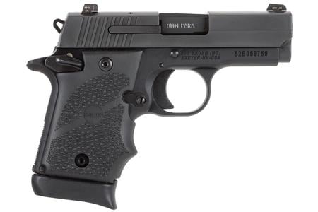 SIG SAUER P938 9mm Centerfire Pistol with Black Rubber Grip