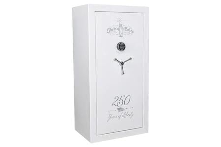 USA 30 250TH COMMEMORATIVE ICY WHITE GLOSS FINISH SAFE WITH E-LOCK