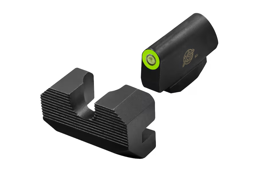 Xs Sight Systems Minimalist Night Sight Set for Smith & Wesson K & L Frame Revolvers Green Tritium Front Sight