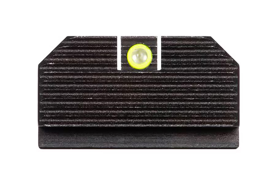 Night Fision Ghost Ring White Stripe Sight Set with Lever Rail for Henry .45-70 Round Barrel Rifles, Matte Black