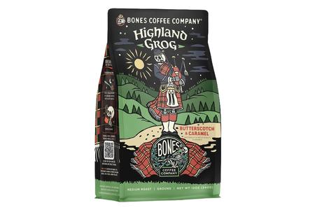 HIGHLAND GROG BUTTERSCOTCH AND CARMEL FLAVORED GROUND COFFEE - 12 OZ
