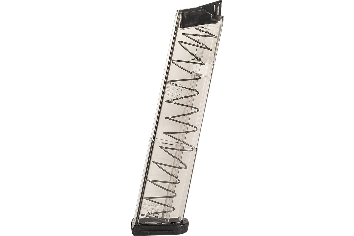 Elite Tactical Systems Pistol Mags 12rd Extended 380 ACP Compatible w/ Glock 42 Clear Polymer