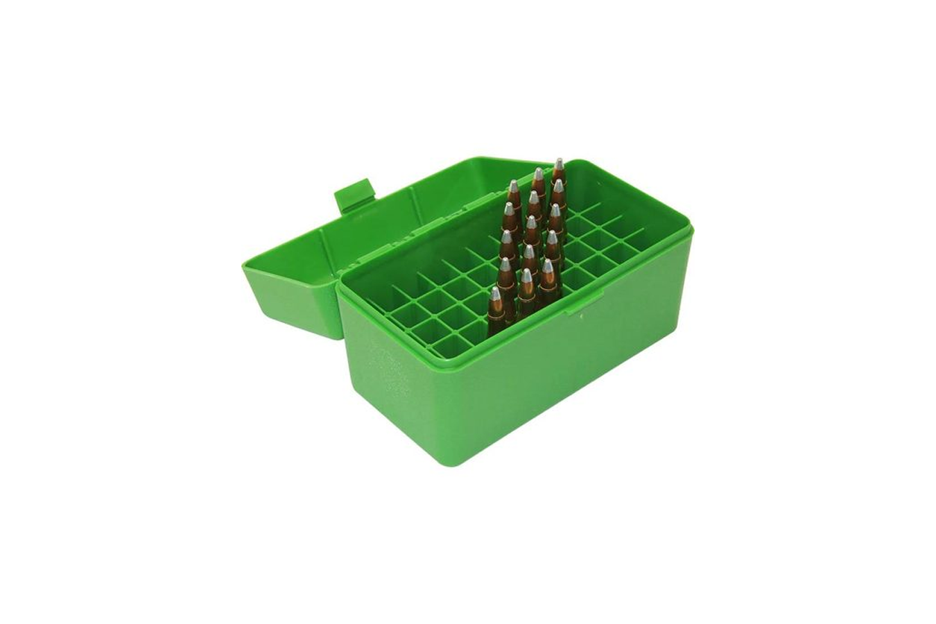 MTM Ammo Box 50RD Flip-Top 243/308 WIN 220SWIFT GRN