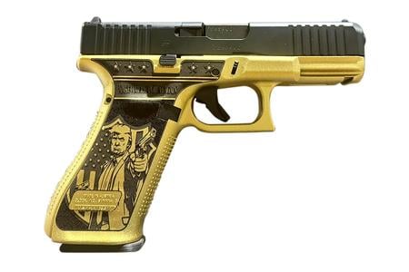 45 GEN5 MOS DON WICK 9MM LUGER 17+1 4.02` BLACK GMB BARRELGOLD W/TRUMP  ENGRAVE