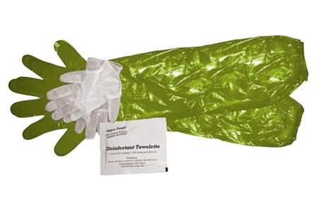 GAME CLEANING GLOVES W/TOWELETTE