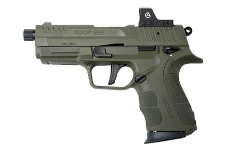 RXP22 OD GREEN THREAD  BARREL W/ 13 RD  18RD MAGAZINES + AEGIS SENTINEL S RED D