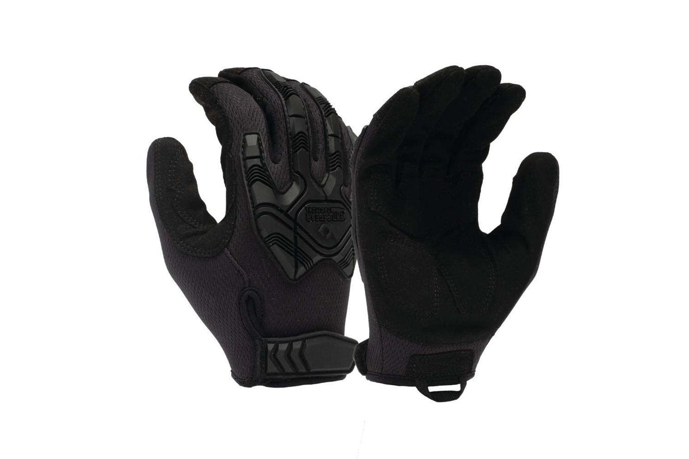 Pyramex Venture Gear Heavy-Duty Impact Operator Gloves - Black