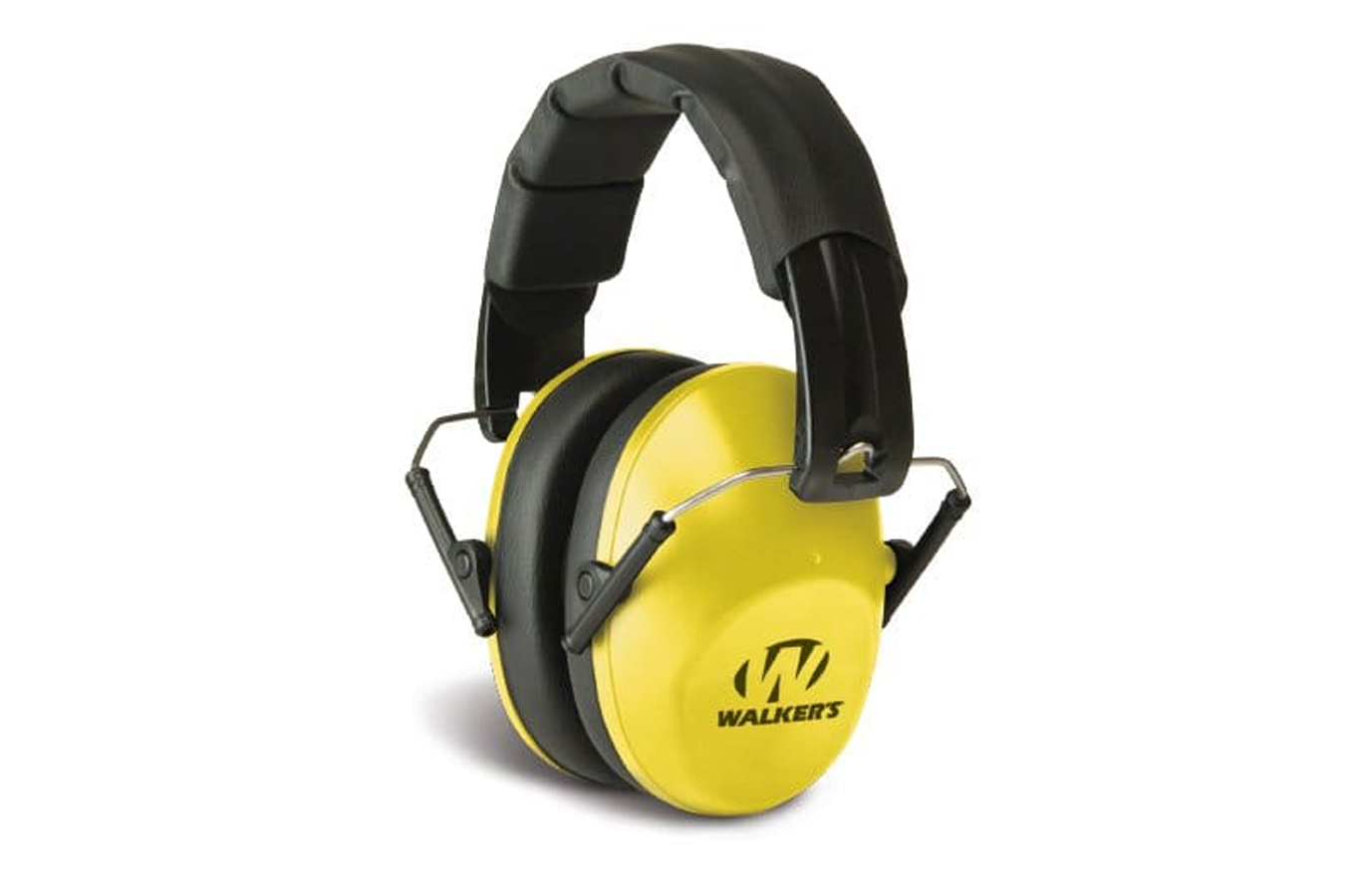Walker`s Low Profile Folding Earmuffs - Yellow