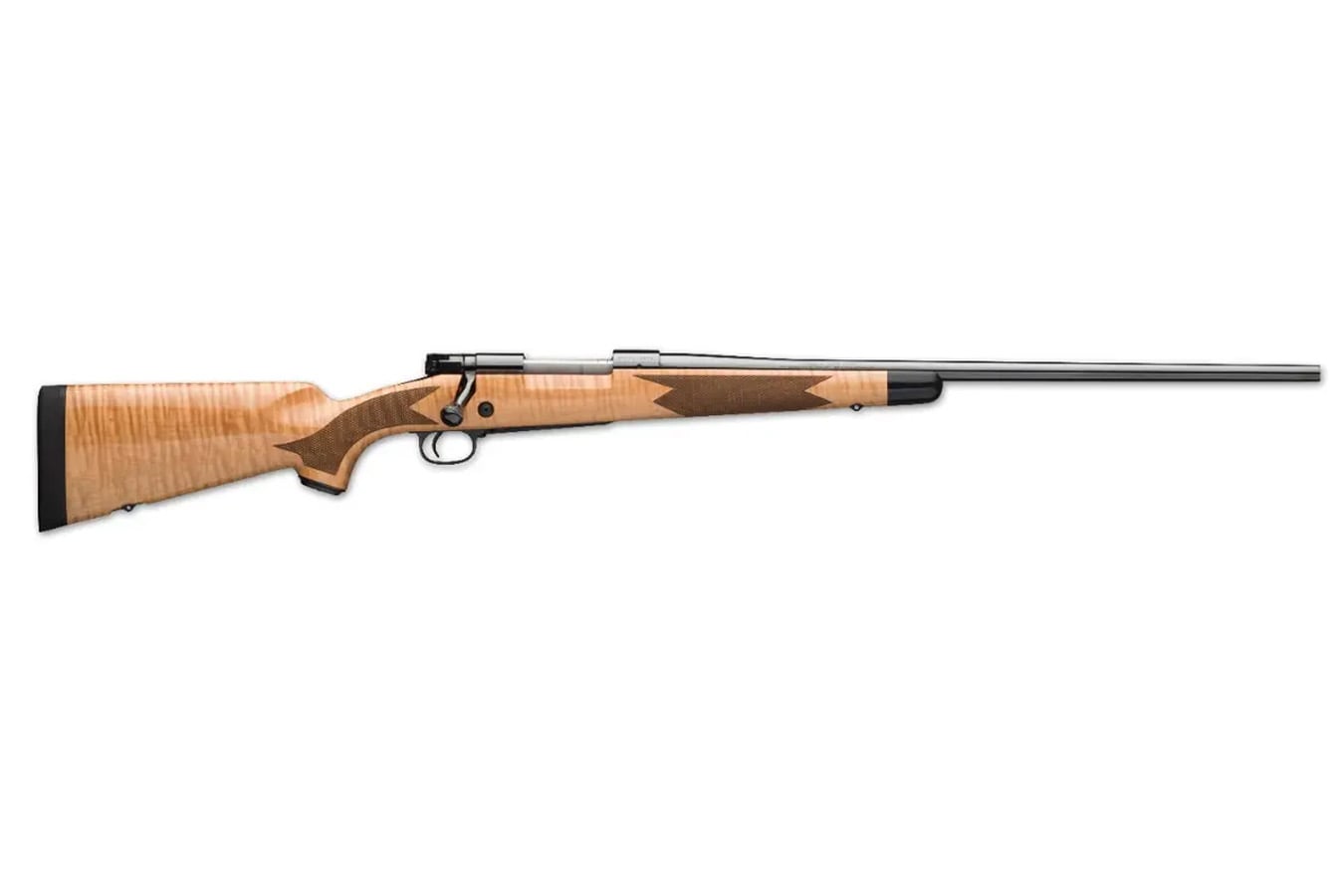 Winchester 70 Super Grade Maple 264 Win Mag Bolt Action Rifle with  AAA Maple Stock