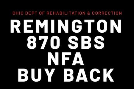 ODRC REMINGTON 870 12.5 AND 14 IN BARREL SBS NFA BUYBACK