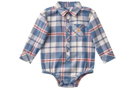 INFANT BOYS FLANNEL BODYSUIT