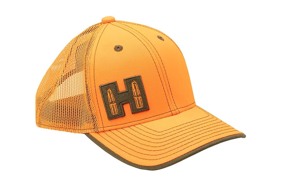 Hornadygear Blaze Orange Adjustable Logo Cap with Mesh Back