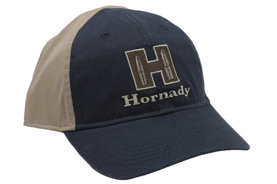 Hornadygear Blue and Khaki Adjustable Cap, One Size Fits Most