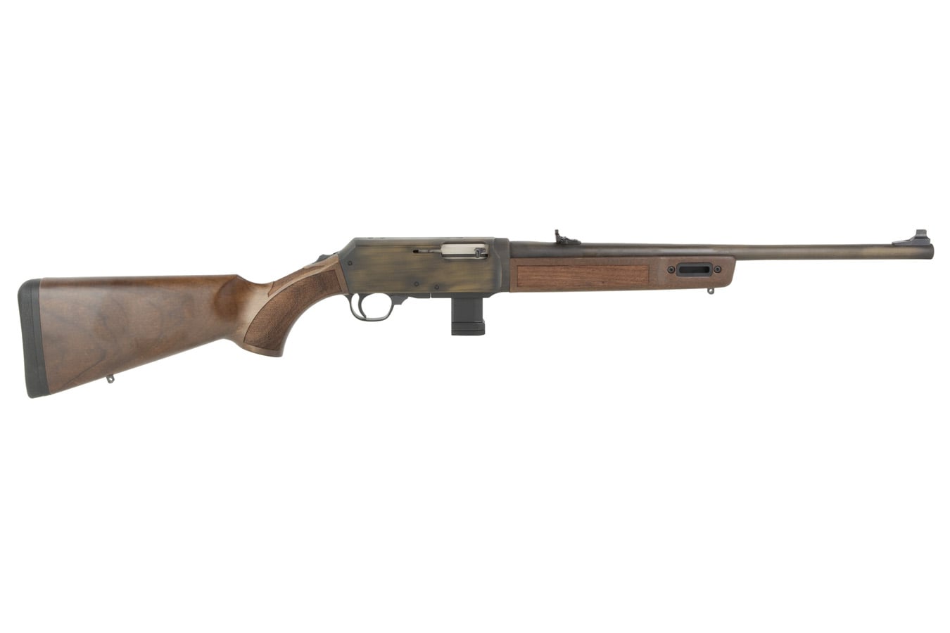 Henry Homesteader 9MM Semi-automatic Rifle with Walnut Stock and Magwell for Glock Style Magazines