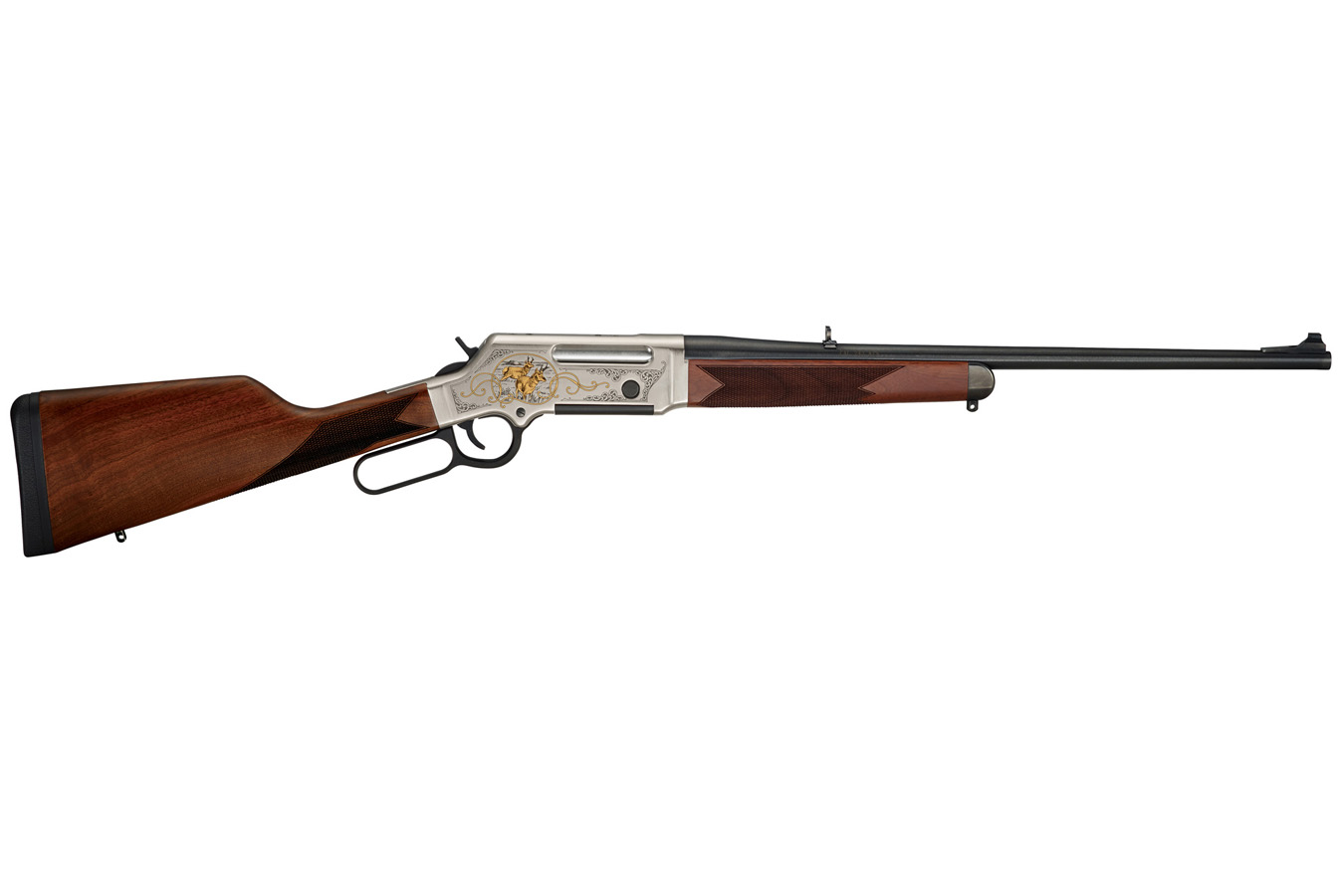 Henry Long Ranger 243 Winchester Lever Action Coyote Wildlife Edition Rifle with Straight-grip American Walnut Stock