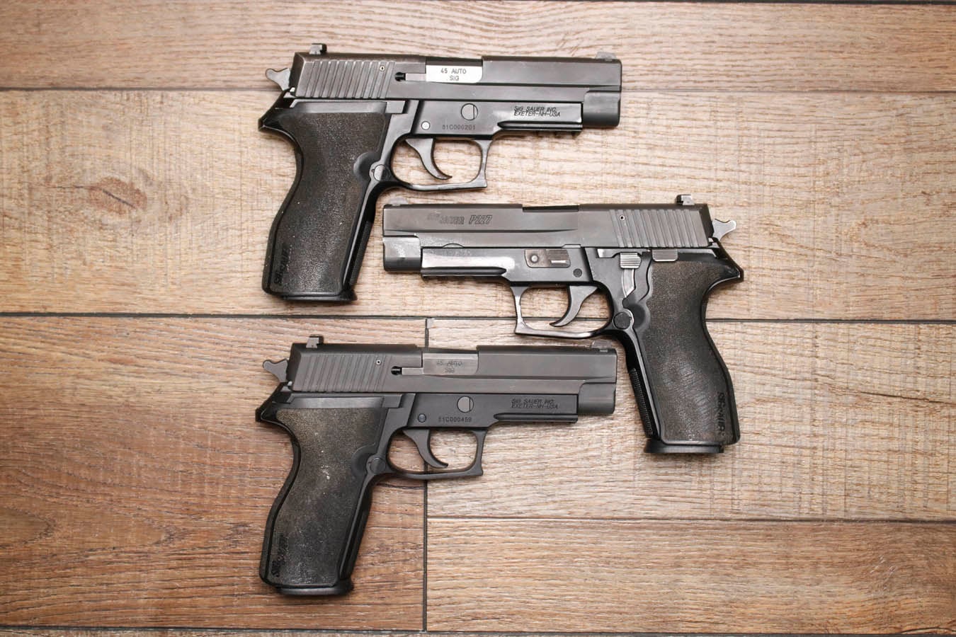 Sig Sauer P227 45 ACP Police Trade-In Pistol with Night Sights (Fair Condition)