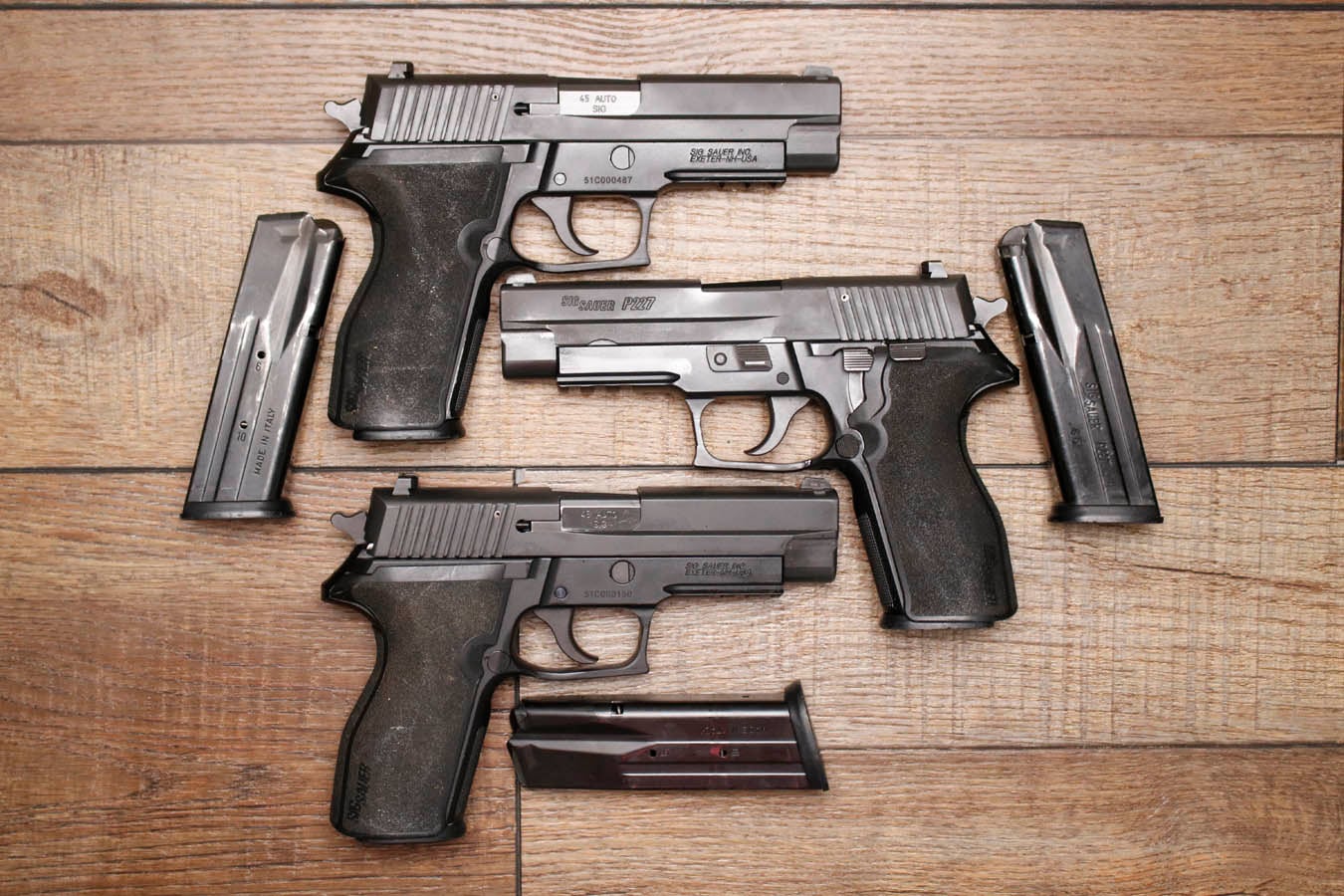 Sig Sauer P227 45 ACP Police Trade-In Pistol with Night Sights (Very Good Condition)