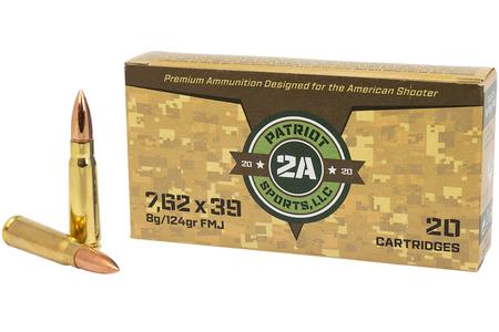 PATRIOT P762124F    762X39 124 FMJ           20/40