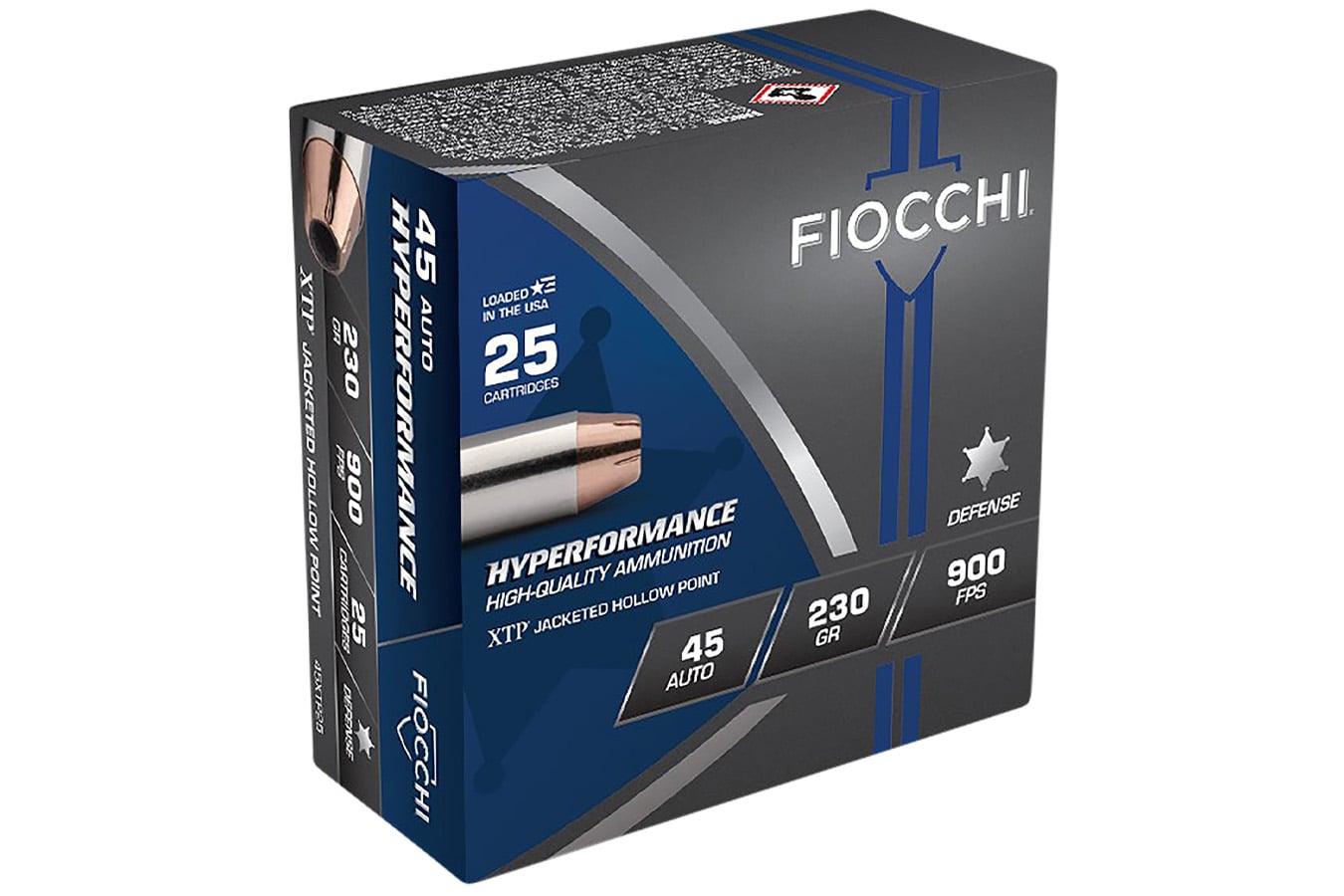 Fiocchi 45 ACP 230 gr Hyperformance XTP HP 25/Box
