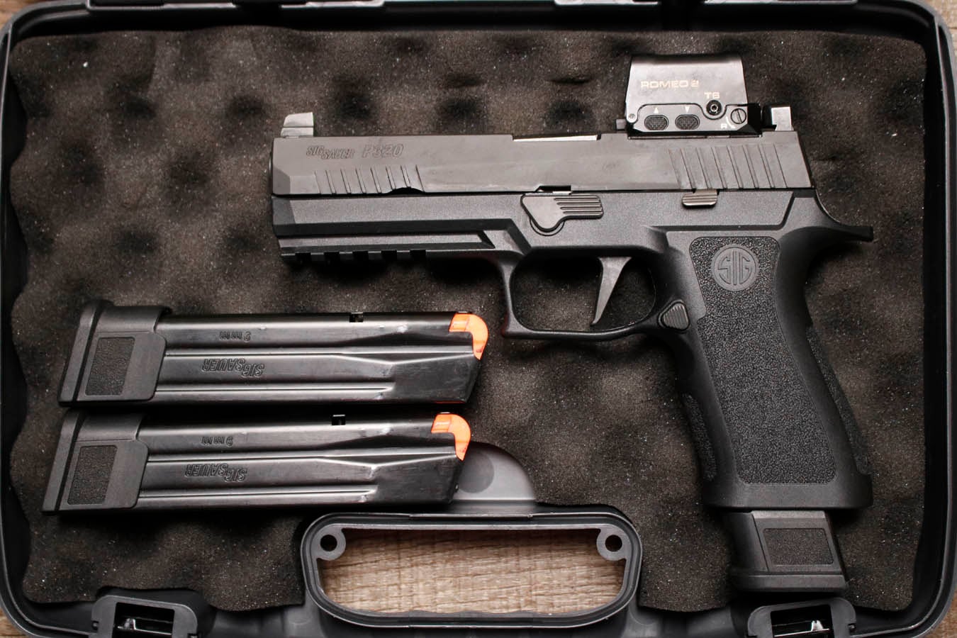 Sig Sauer P320 Full Size 9mm Police Trade-In Pistol with Romeo 2 Red Dot and Night Sights