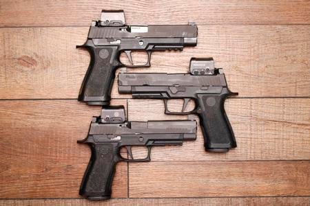 SIG SAUER P320 FULL SIZE 9MM ROMEO2  NIGHT SIGHTS POLICE TRADE-IN (FAIR) CONDITION