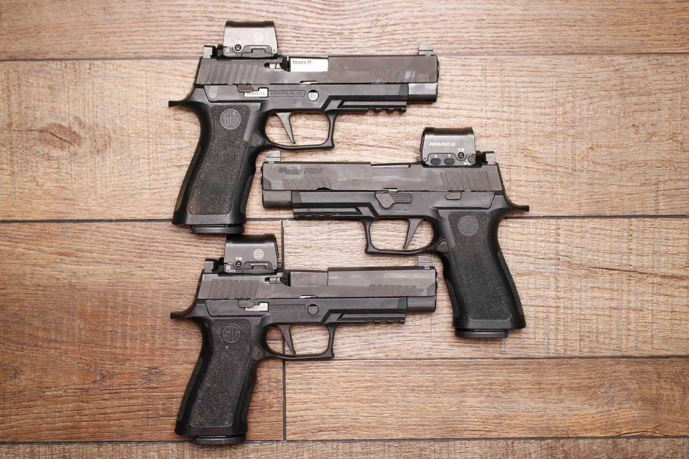 Sig Sauer P320 Full Size 9mm Police Trade-In Pistol with Romeo 2 Red Dot and Night Sights (Fair Condition)