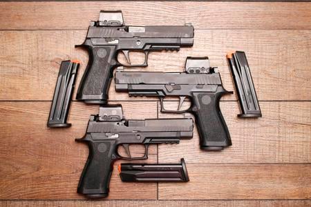 P320 FULL SIZE 9MM ROMEO2  NIGHT SIGHTS POLICE TRADE-IN (GOOD) CONDITION