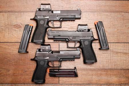 P320 FULL SIZE 9MM ROMEO2  NIGHT SIGHTS POLICE TRADE-IN (VERY GOOD) CONDITION