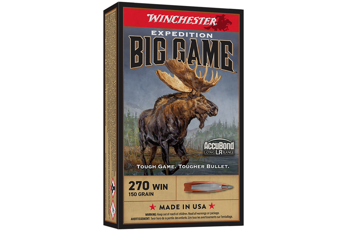 Winchester 270 Win 150 gr Nosler AccuBond Expedition Big Game 20/Box