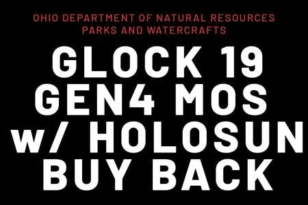 ODNR GLOCK 19 GEN4 MOS 9MM W/ HOLOSUN SCS OPTIC 