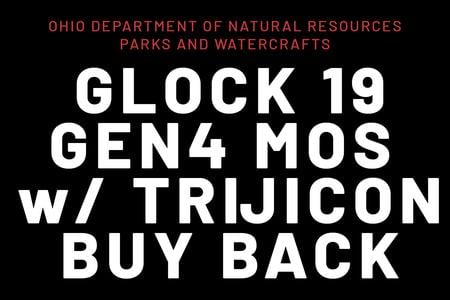 ODNR GLOCK 19 GEN4 MOS 9MM W/ TRIJICON RMR OPTIC 