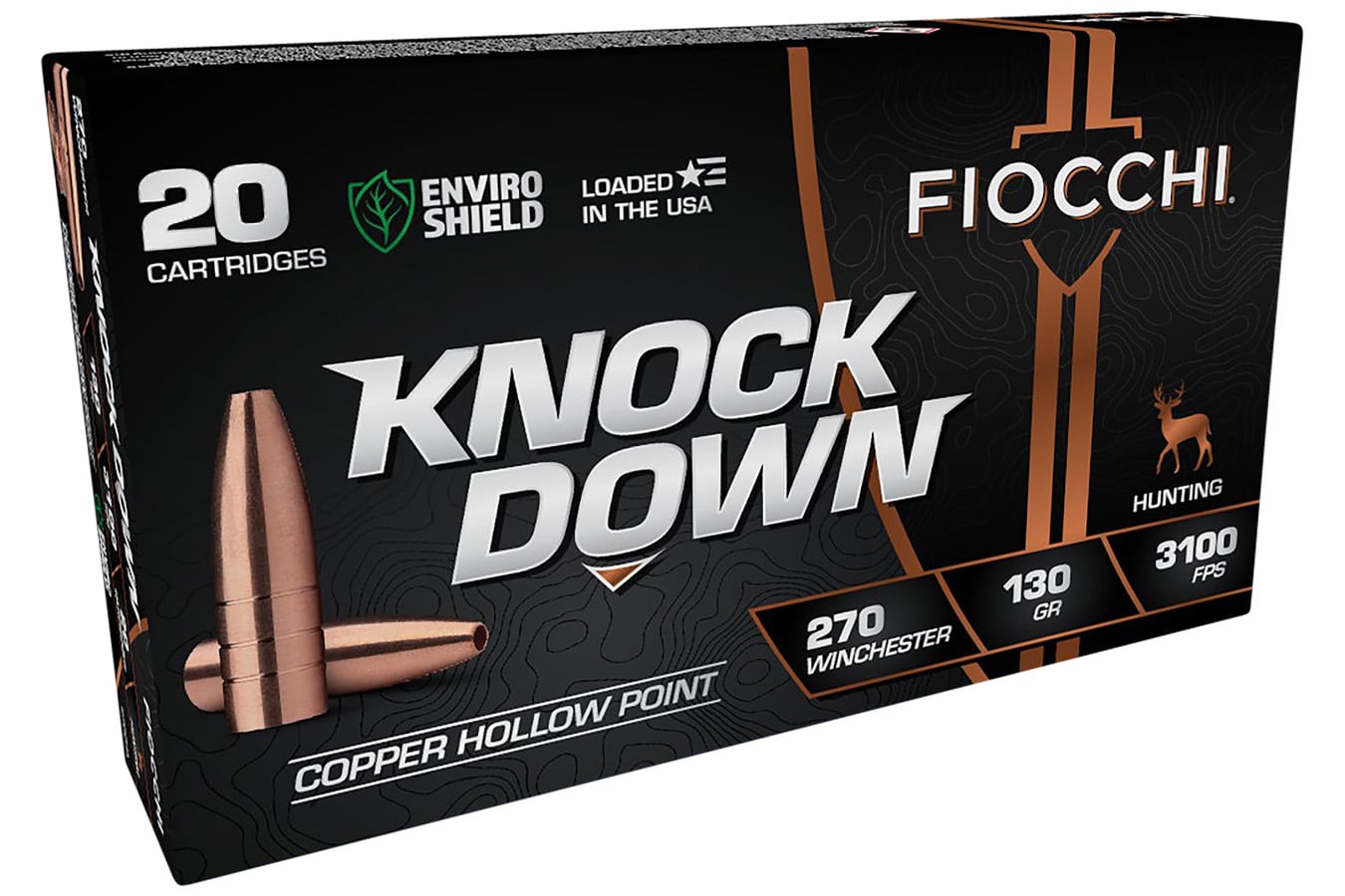 Fiocchi 270 Win 130 gr HP Knock Down 20/Box