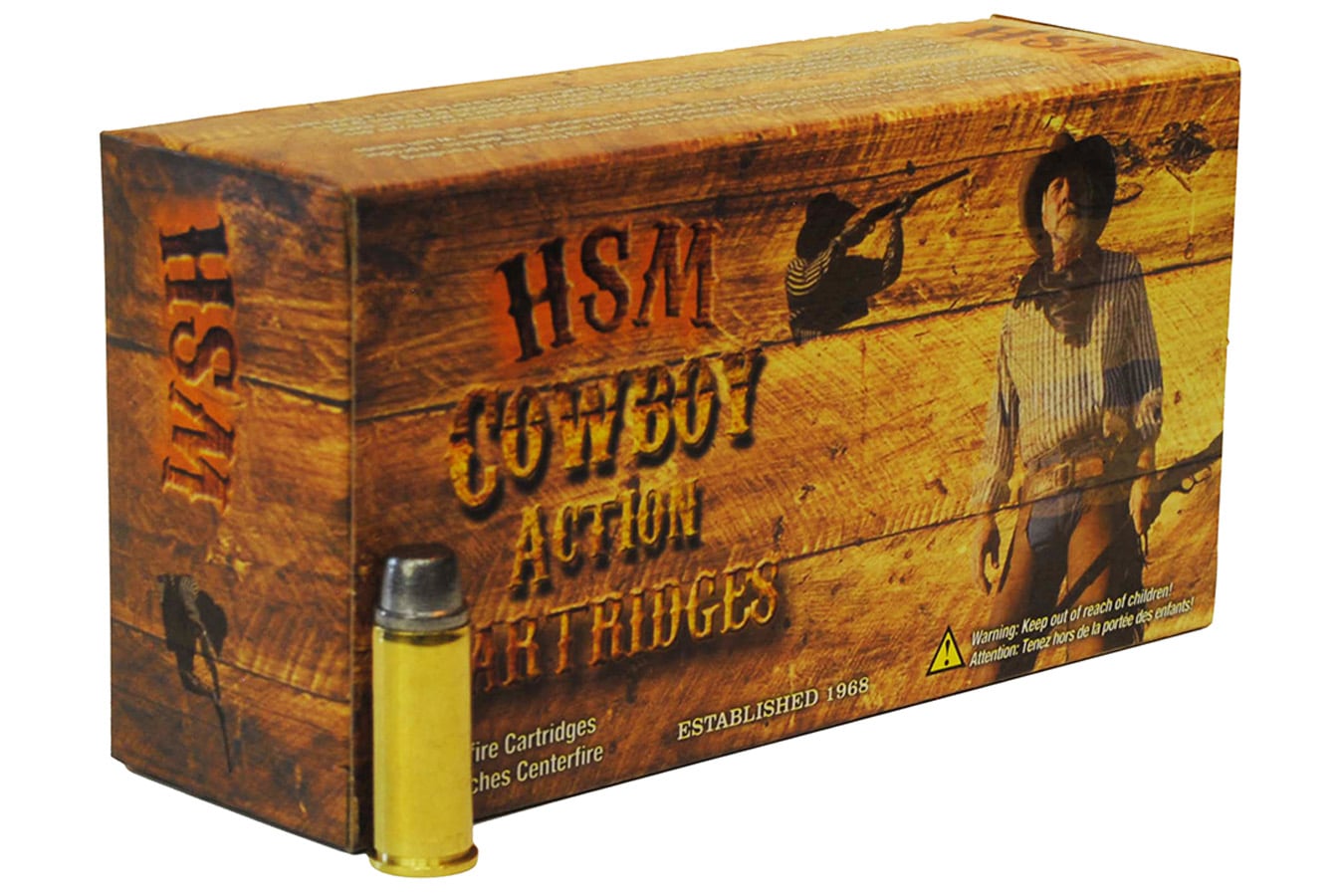 Hsm 45 Schofield 200 gr Round Nose Flat Point Cowboy Action 50/Box