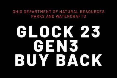 ODNR GLOCK 23 GEN3 .40SW W/ NIGHT SIGHTS (DAMAGED SLIDE RAIL) 